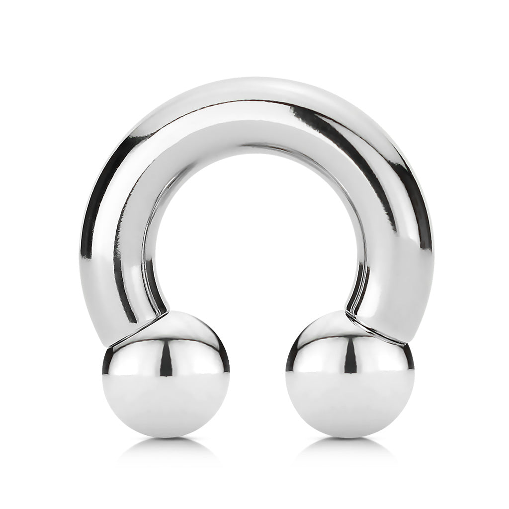 Horseshoe Plain Surgical Steel External Thread