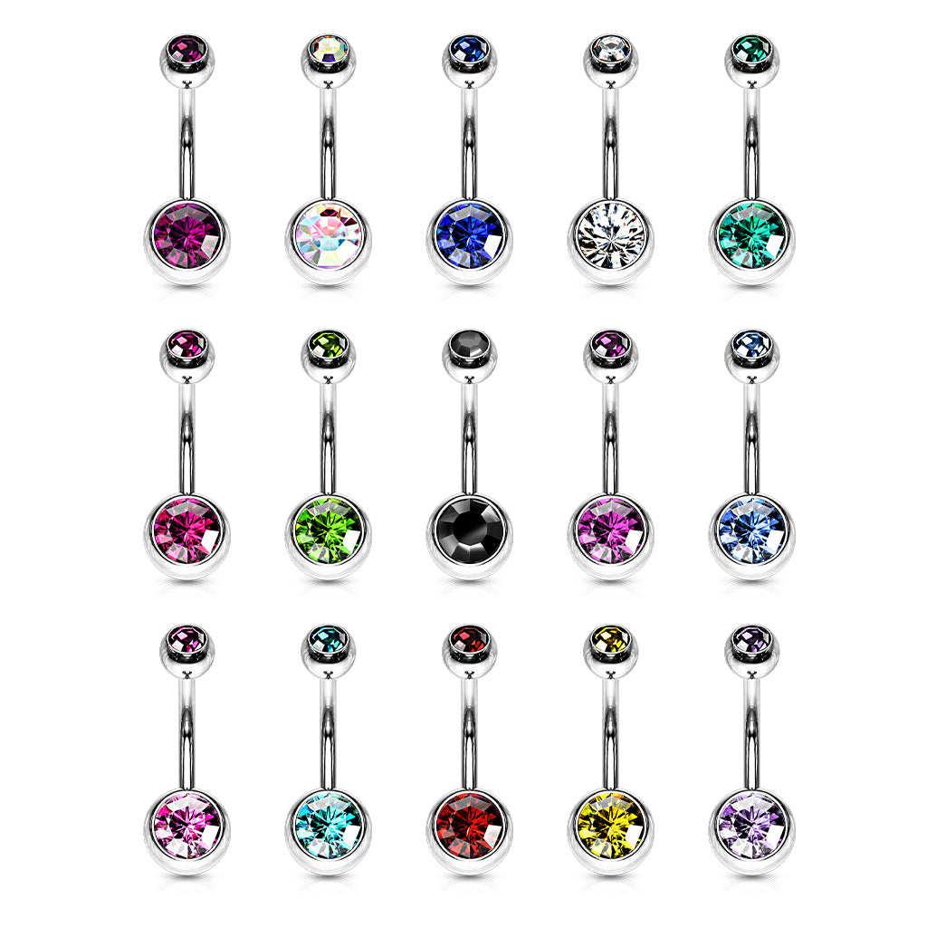 Pre-Sterilized Titanium Double Gem Belly Banana Internal Thread (CLEARANCE)