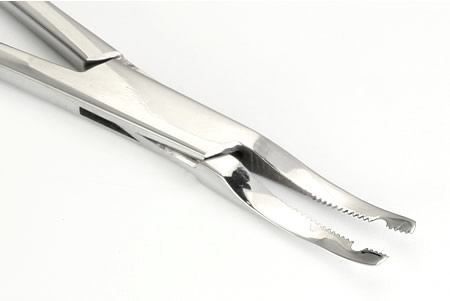 Micro Thin Dermal Anchor Forceps (2mm hole)