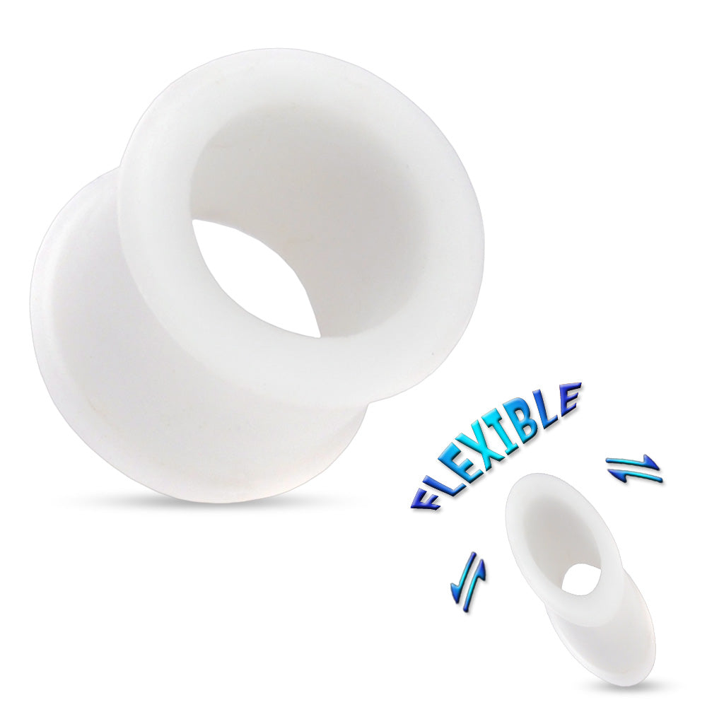 Silicone Double Flared Tunnel with Rim