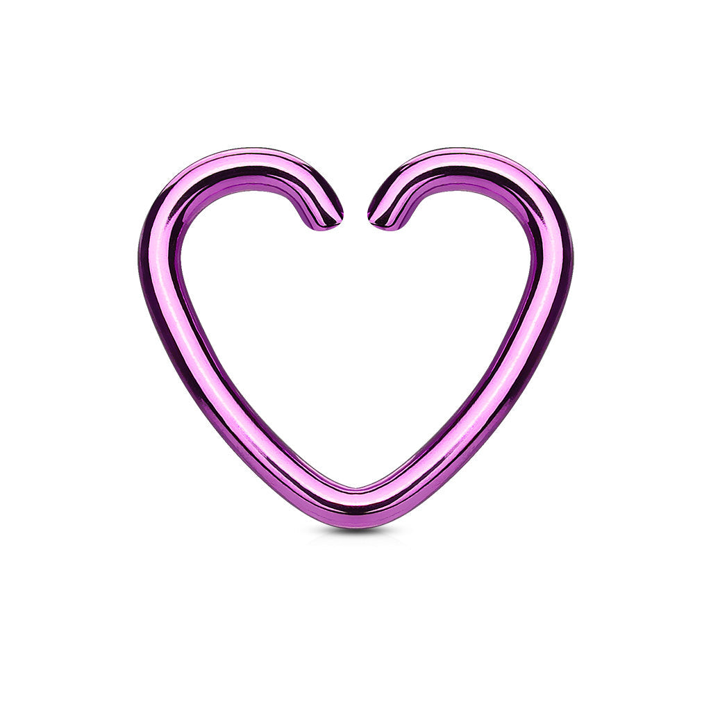 Surgical Steel Annealed Heart Rings