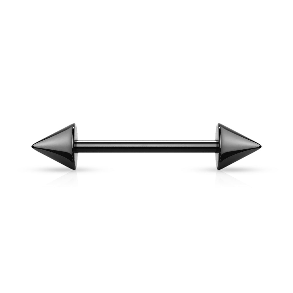 Surgical Steel Externally Threaded Barbells with Spike Ends