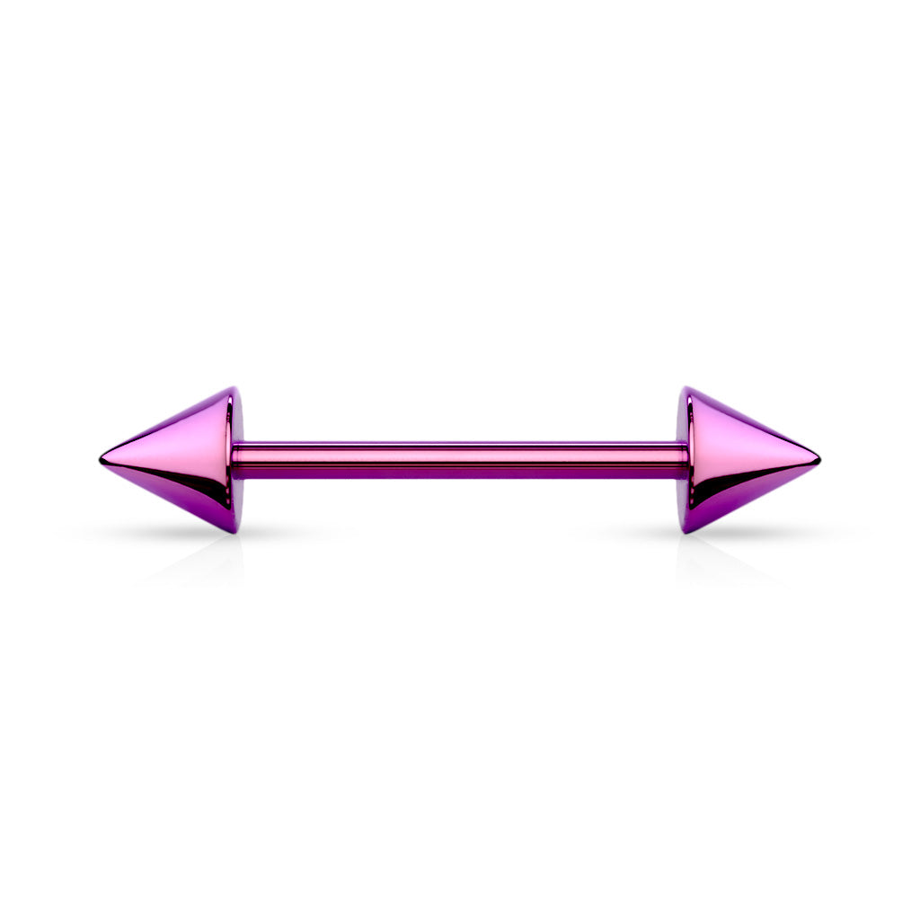Surgical Steel Externally Threaded Barbells with Spike Ends