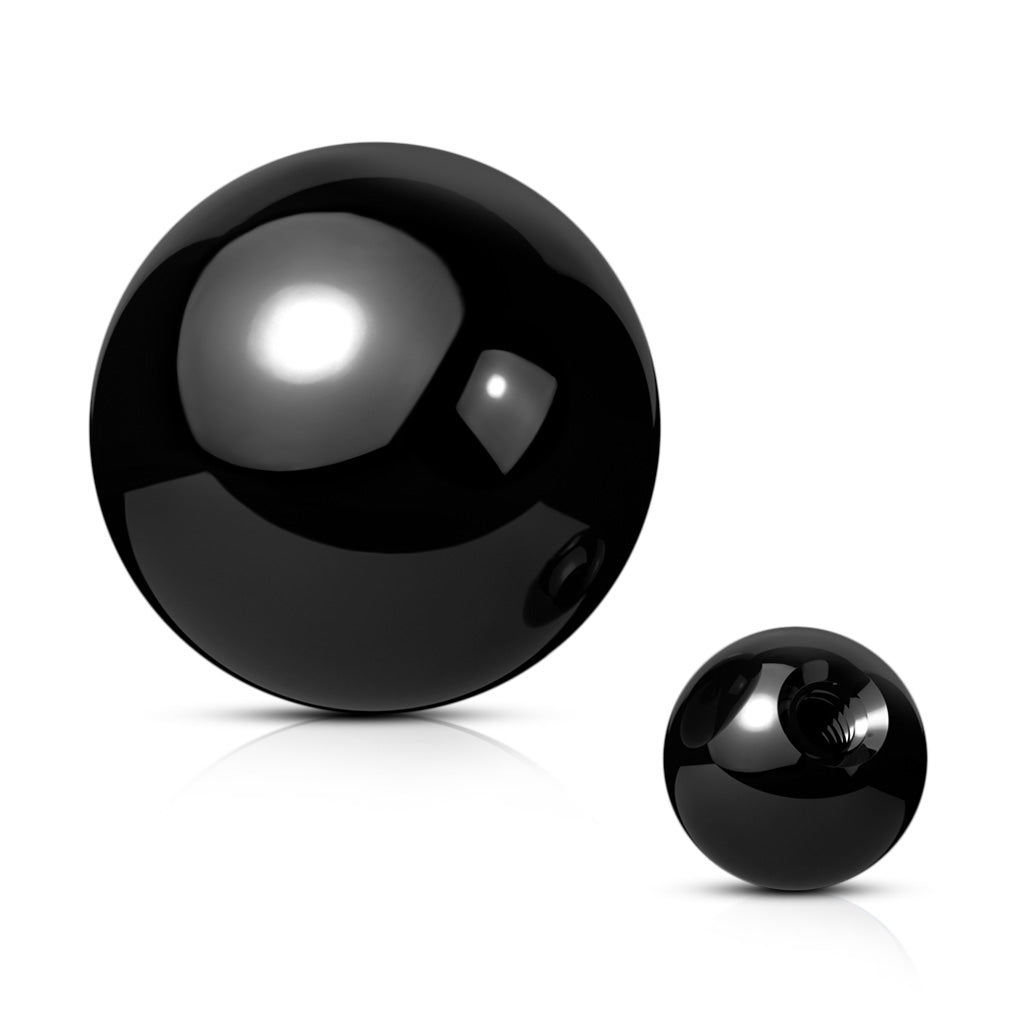 Externally Threaded Surgical Steel Solid Ball Tops 10 Pack