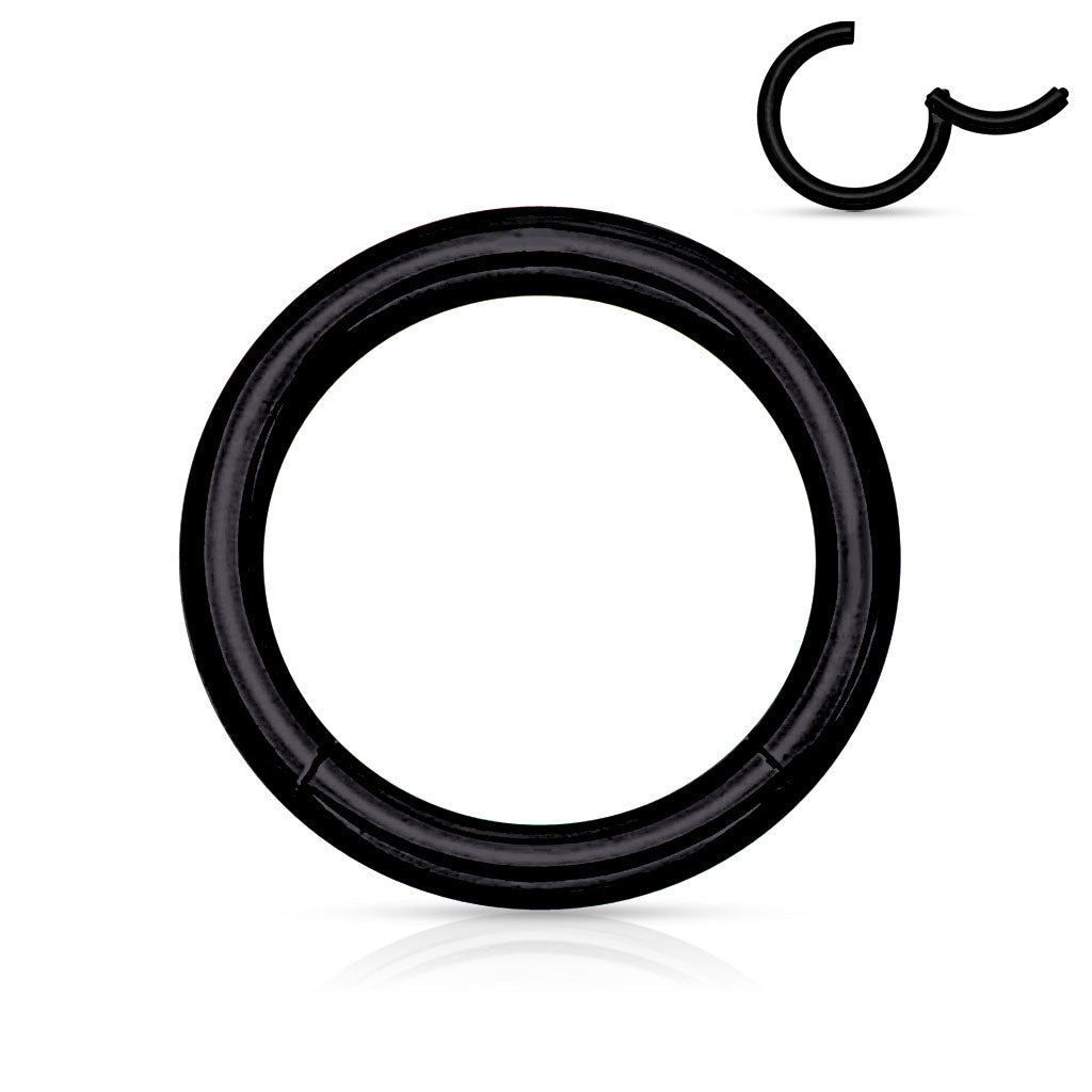 Hinged Surgical Steel Colored Rings 14G-4G