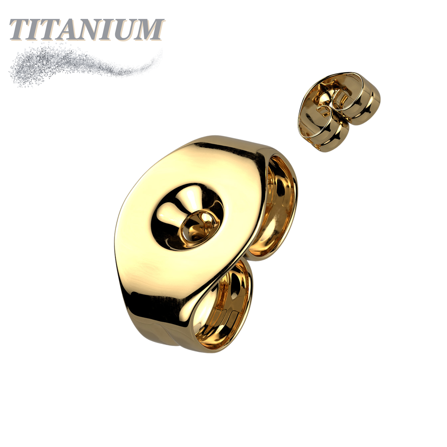Titanium Butterfly Earring Backings (per pair)