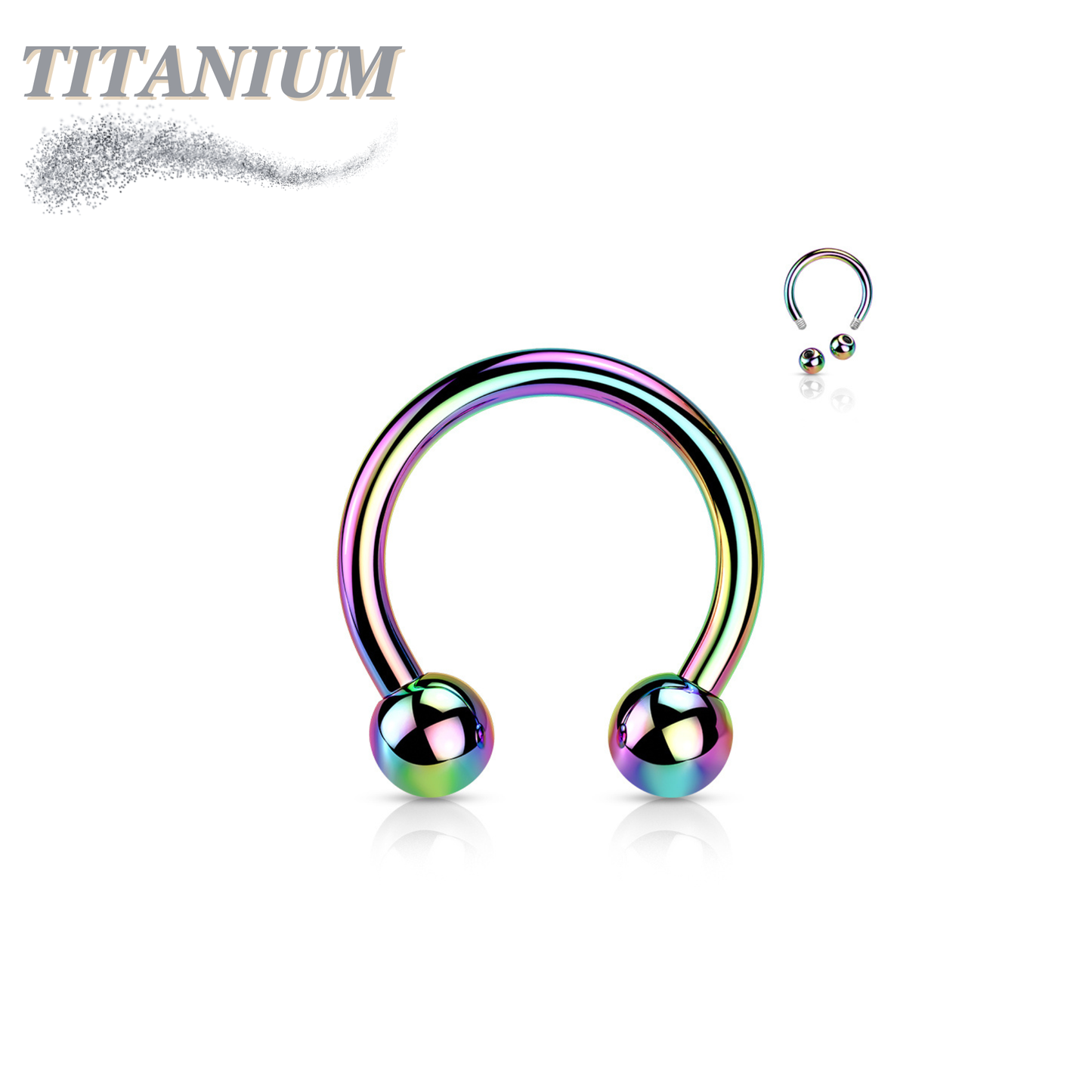 Colored Titanium Horseshoes External Thread