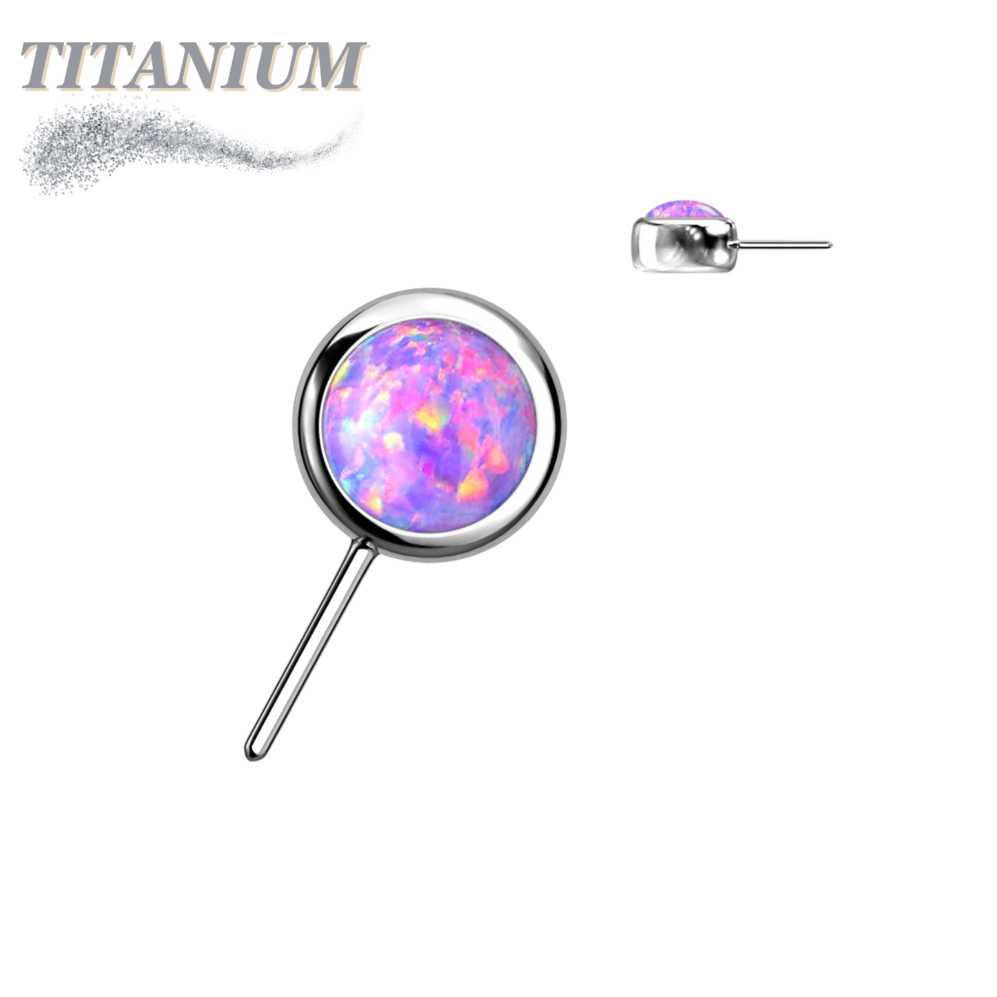 Threadless Front Facing Bezel Opal Top Only (Clearance)