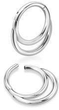 Pre-Sterilized Surgical Steel Double Stack Hinged Ring