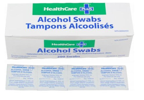 Alcohol Prep Pads 70% 200/Box - Narrow Box