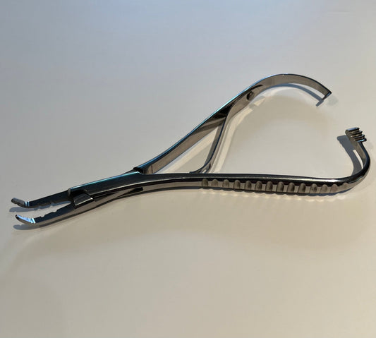 Dermal Anchor Holding Mathieu Pliers