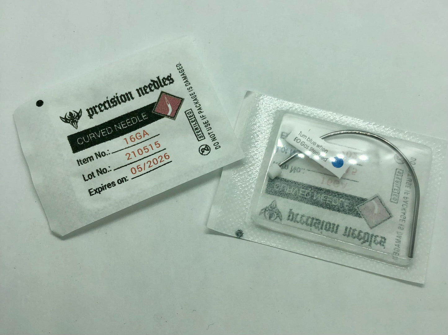 Single Precision Pre-Sterilized Curved Needle - $1.49 each