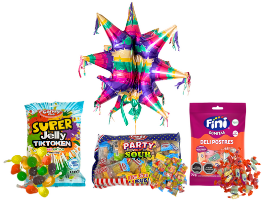 Piñata Estrella Mexicana + Dulces Virales