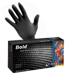 Black Absolute Nitrile Gloves 100/Box