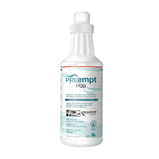 Accel PREempt CS20 Sterilant & High Level Disinfectant - 1L (Exp Aug 2025)