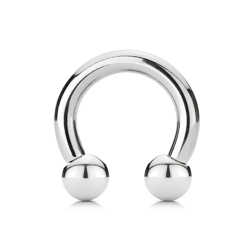 Horseshoe Plain Surgical Steel External Thread