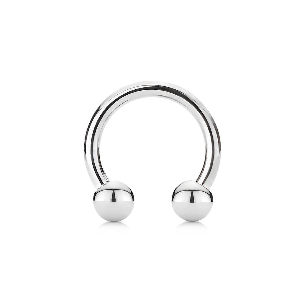 Horseshoe Plain Surgical Steel External Thread