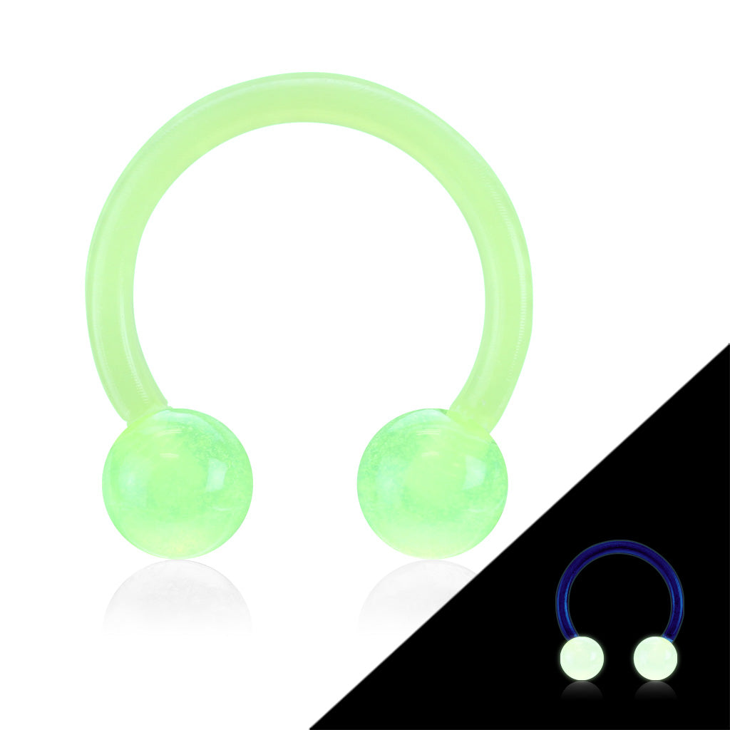Glow In Dark Balls - Acrylic Horseshoes External Thread