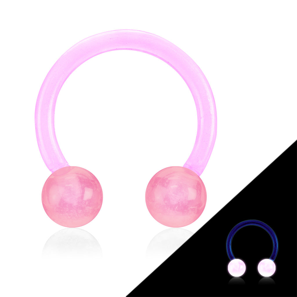 Glow In Dark Balls - Acrylic Horseshoes External Thread