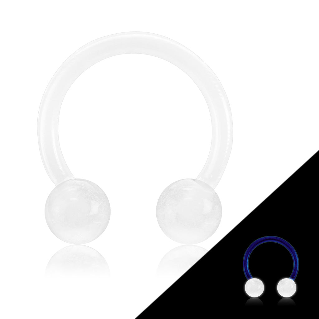 Glow In Dark Balls - Acrylic Horseshoes External Thread