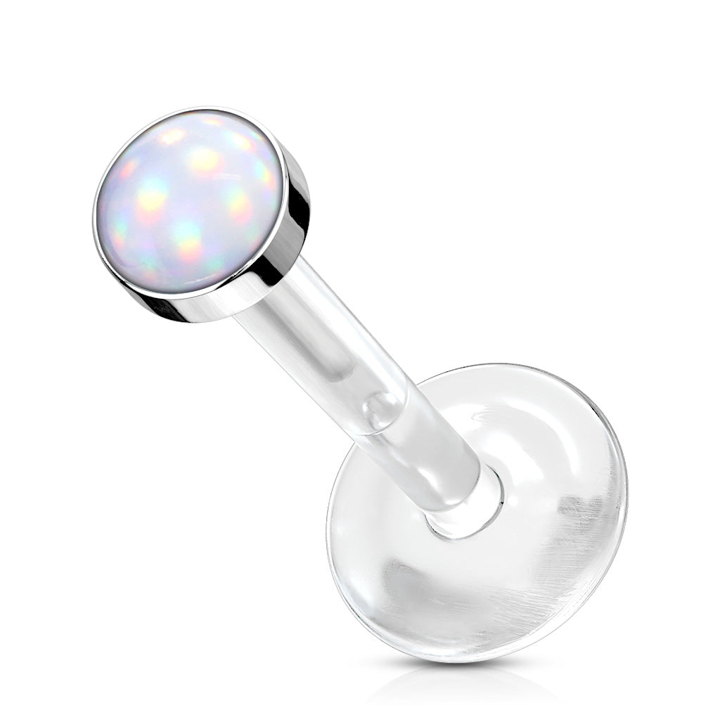 Threadless Acrylic Illuminating Stone Top Labret Combo