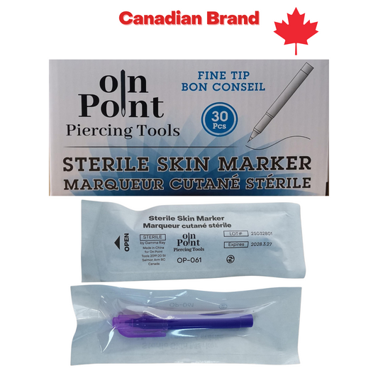 On Point Disposable Pre-Sterilized Mini Surgical Skin Marker - Box of 30