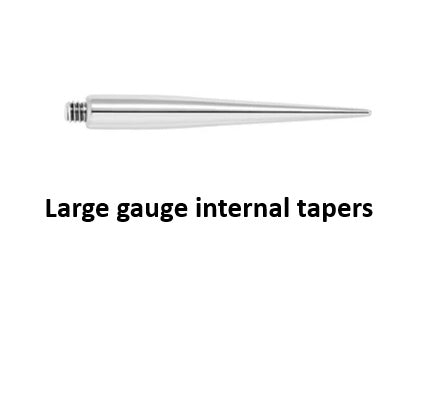 Stainless Steel Threaded Insertion Taper for Internal Threaded Jewelry