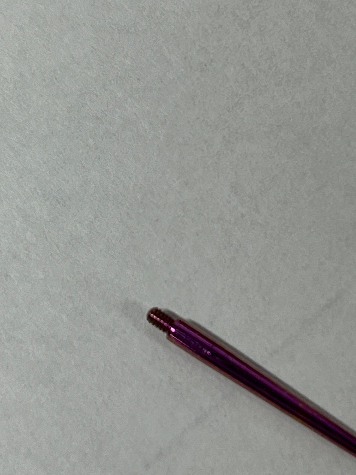 Titanium Threaded Insertion Taper for Internal Threaded Jewelry - Color Coded
