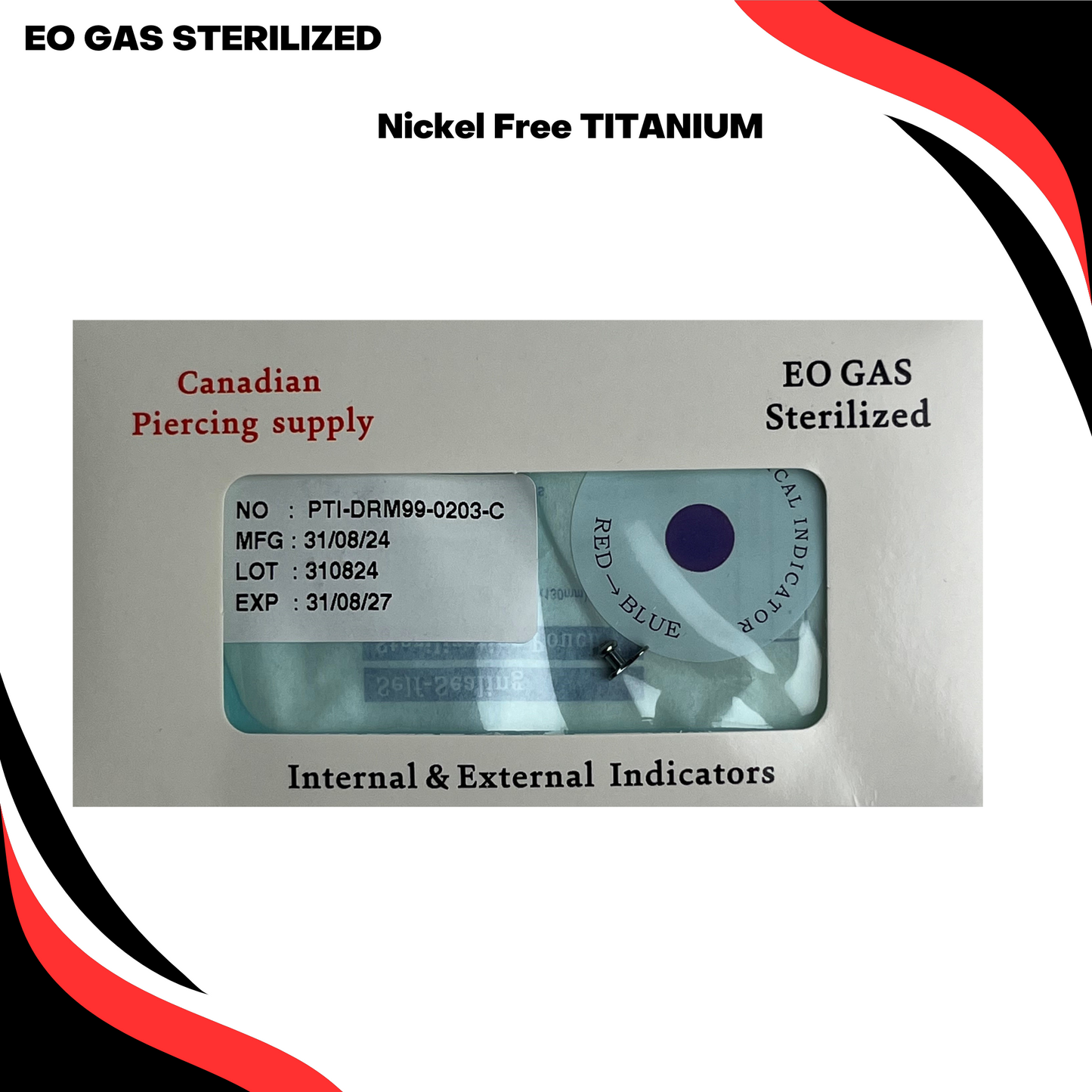 Pre-Sterilized Titanium Dermal with 2mm Rise