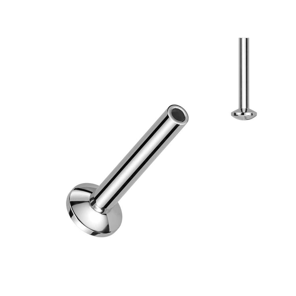 Surgical Steel Threadless Convex Base Labret - Post Only (3mm Base)
