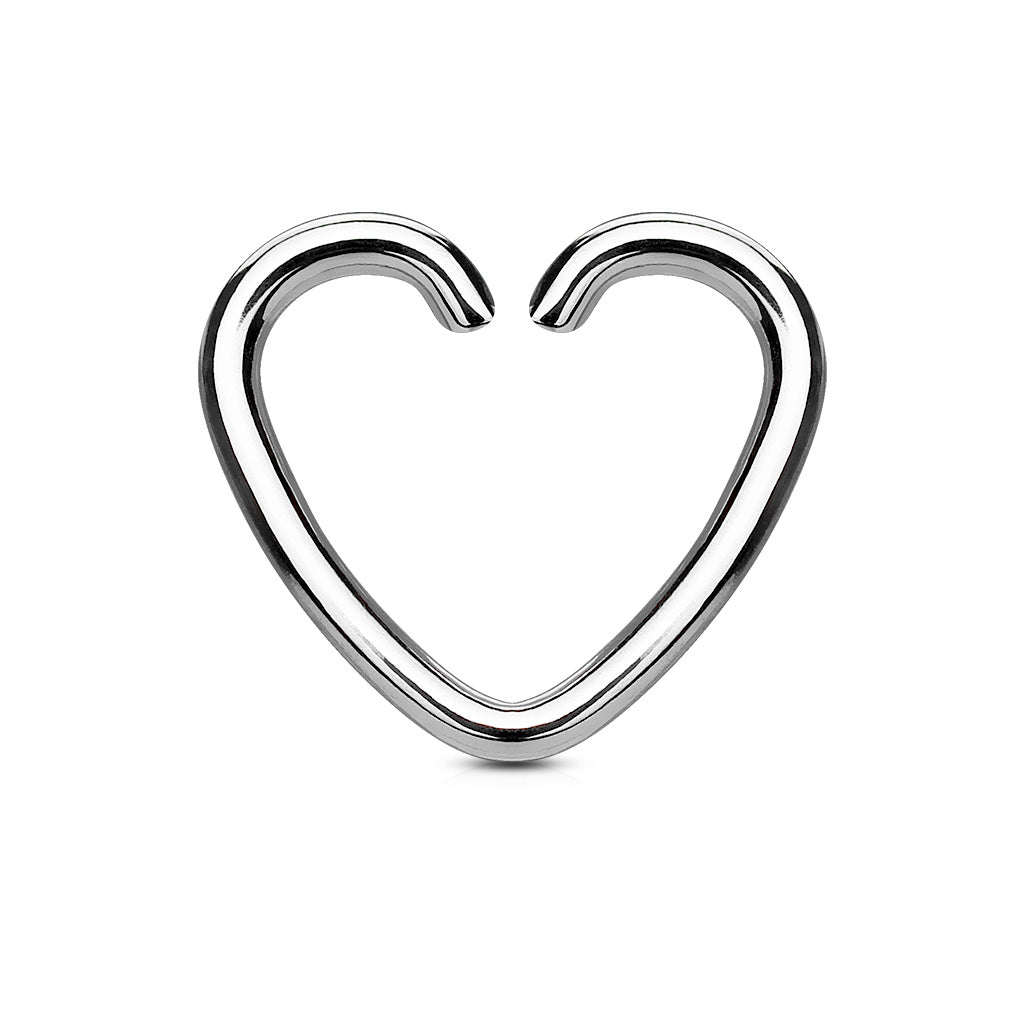 Surgical Steel Annealed Heart Rings