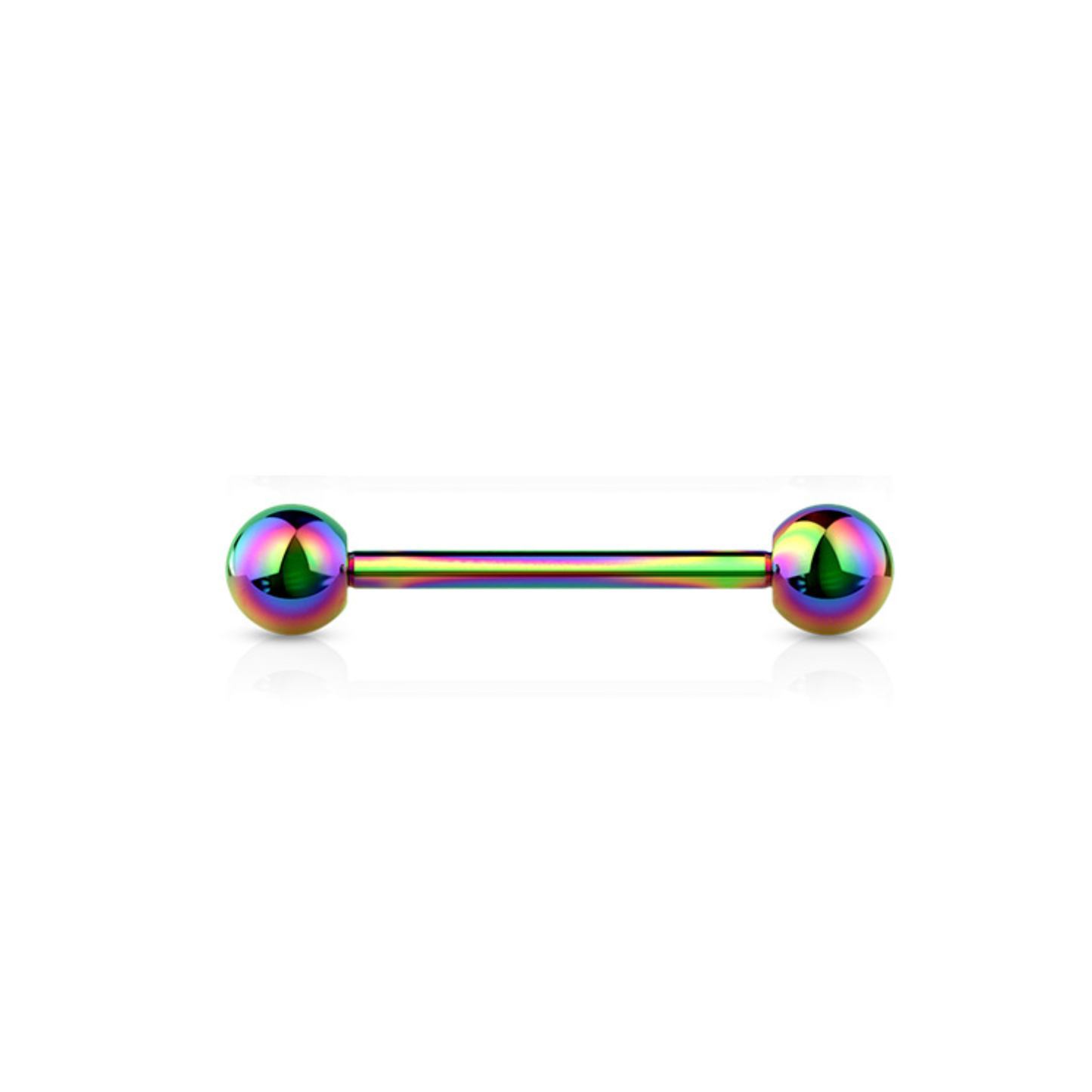 Surgical Steel Externally Threaded Colored Barbell
