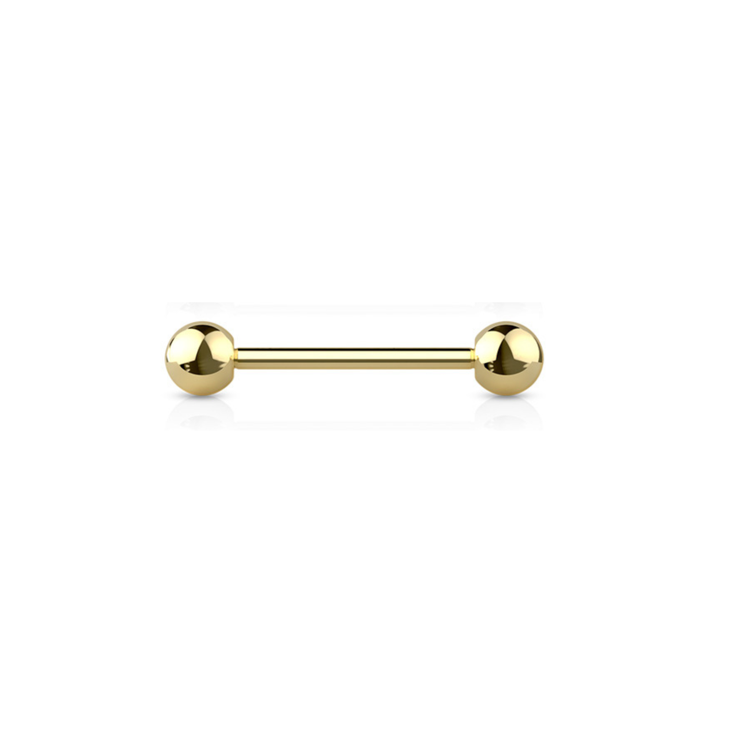 Surgical Steel Externally Threaded Colored Barbell