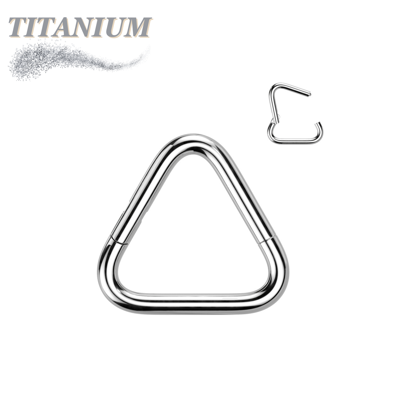 Titanium Hinge Triangle Rings