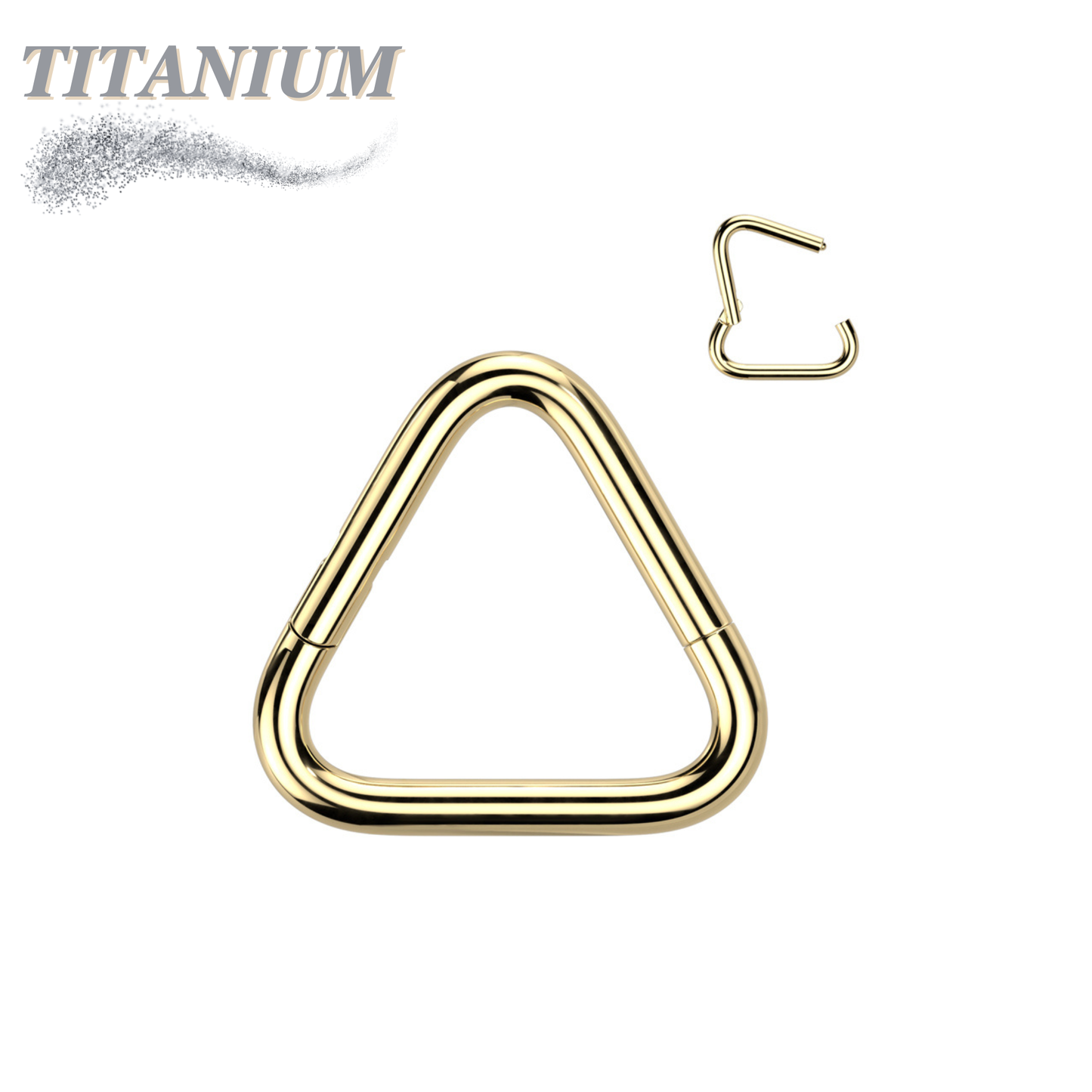 Titanium Hinge Triangle Rings