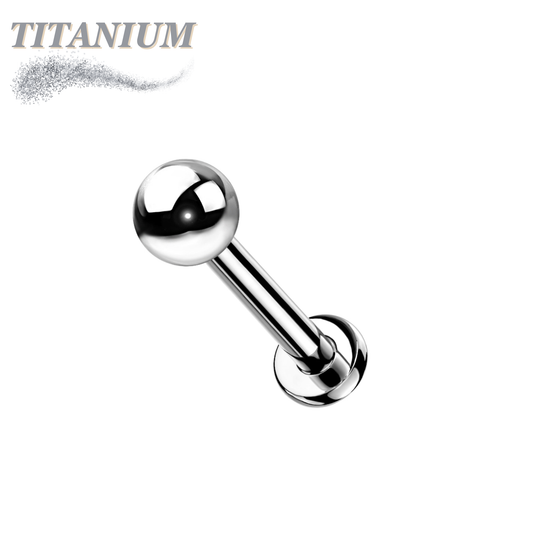 Titanium Threadless Solid Ball Labret Combo (2.5mm Base)
