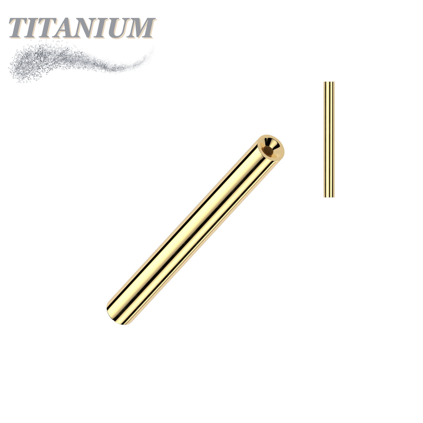 Threadless Barbell Titanium Post Only