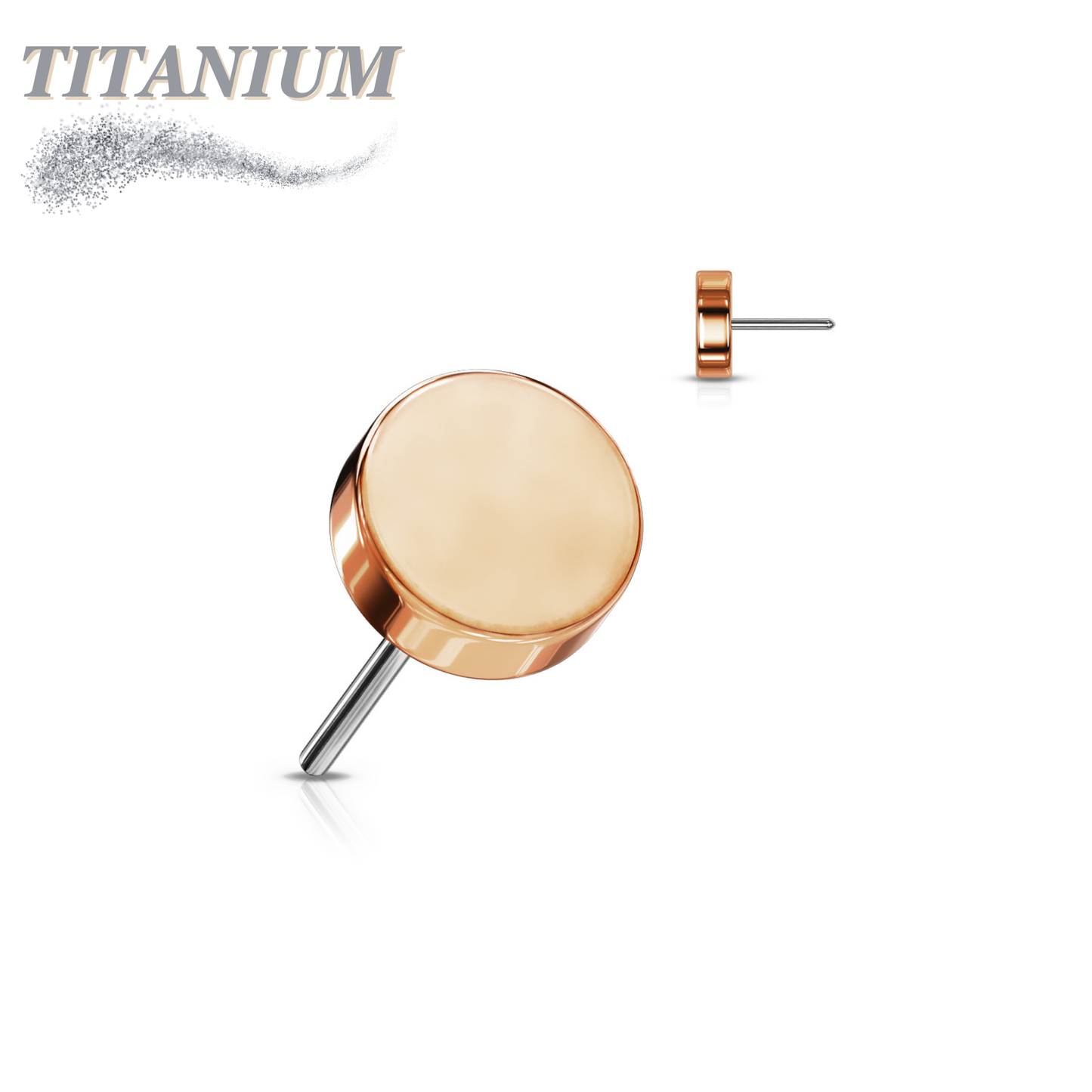 Threadless Titanium Flat Disc Top Only