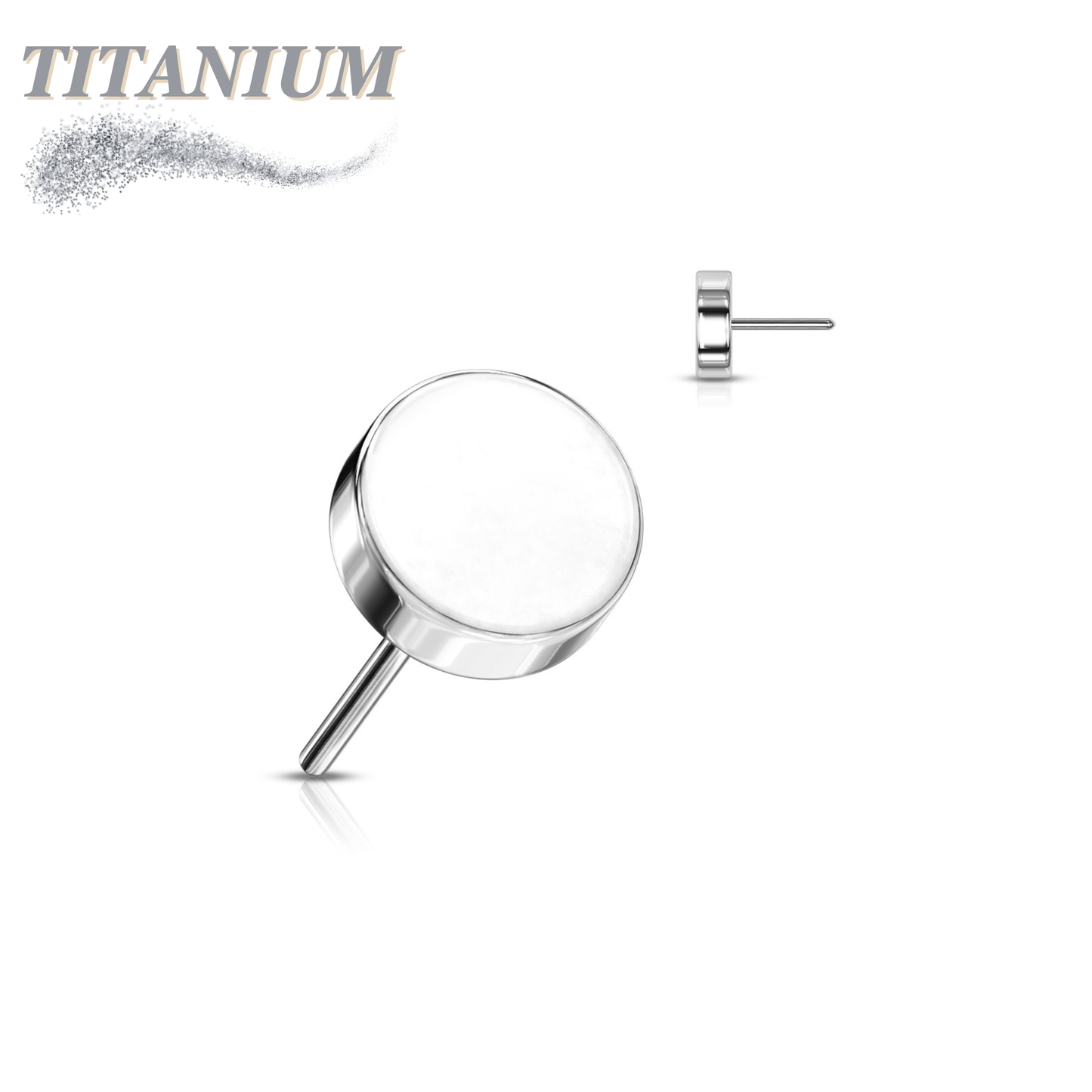 Threadless Titanium Flat Disc Top Only