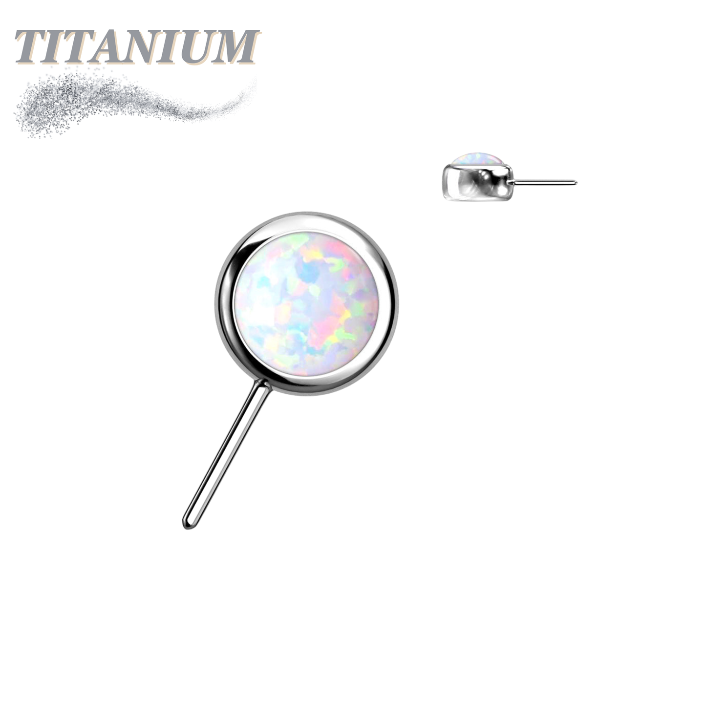 Threadless Front Facing Bezel Opal Top Only (Clearance)