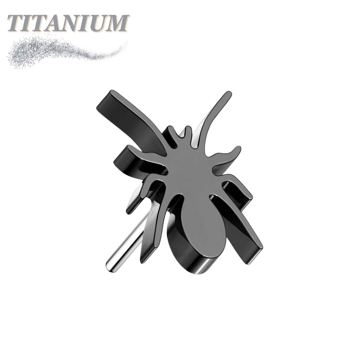 Threadless Titanium Spider Top Only