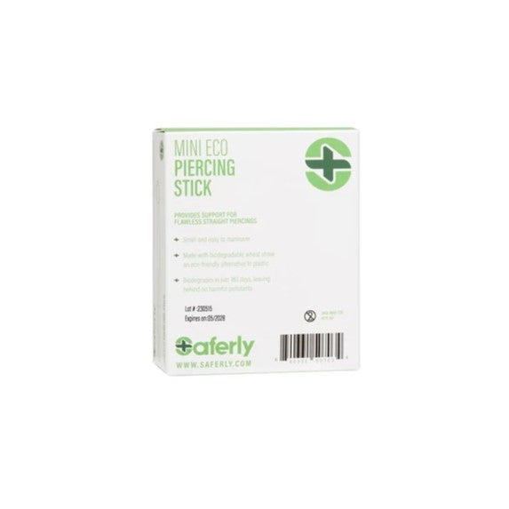 Saferly Disposable Pre-Sterilized Eco Piercing Stick - Box of 50