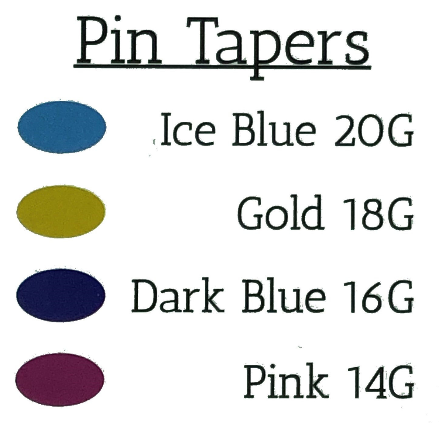 Titanium Pin Insertion Taper Pick Gauge - Color Coded